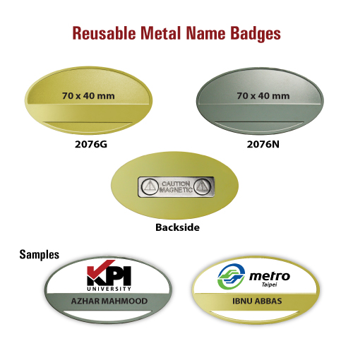 Reusable Metal Badges